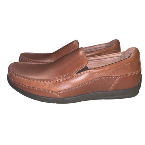 Vionic Preston Men's Brown Leather Slip-on Loafer Comfortable Shoes Size 8.5M - Picture 5 of 7